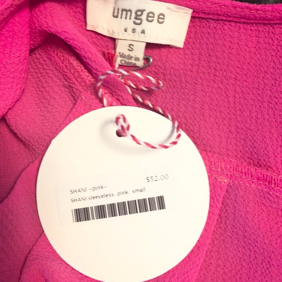 Umgee Pink Hi-Low Sleeveless Top - Picture 8 of 8